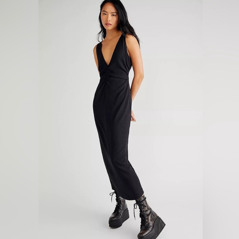 Free People FP Beach Ruched Maxi Dress